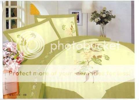 LOVELY Light Green 6 Pc Duvet Set