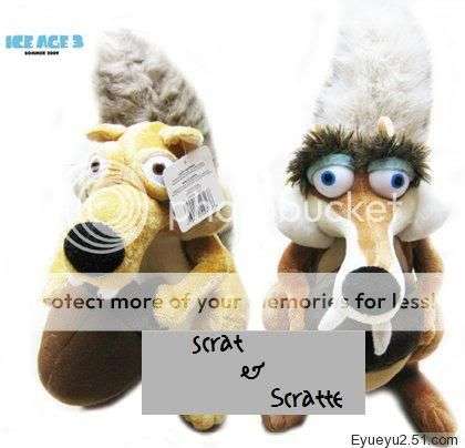 CHRISTMAS GIFTS NEW ICE AGE 3 Soft Plush Toys