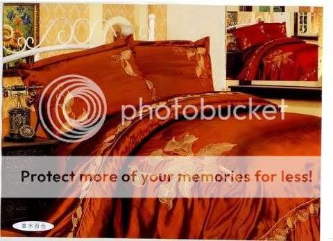 STUNNING!!! Rust & Golden Brown 6 Pc Duvet set