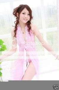 Sexy pink halterneck with a g-string