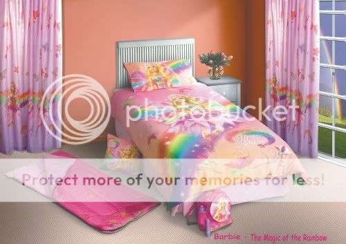 Barbie 3/4 Duvet Set + Matching Curtain
