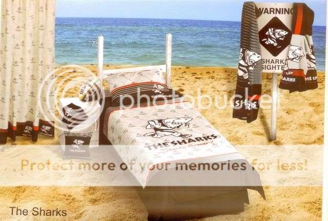 Sharks Single Kiddies Duvet Set