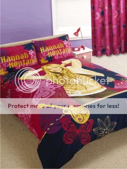 Hannah Montanna Single Reversible Duvet Cover Set
