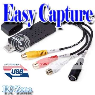 Easy cap USB 2.0 DV / TV / VHS Video AV USB DVD Capture Card