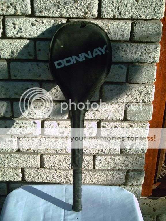 VINTAGE DONNAY SQUASH RACKET WITH ZIP UP COVER