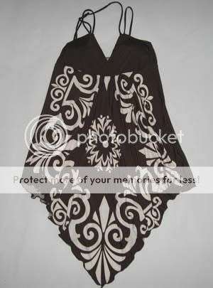 Stunning Brown and white floral print top