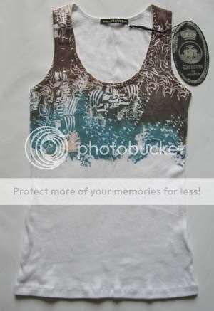 FAB printed top with bling detail!!! NEW!!