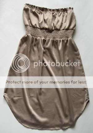 STUNNING satin-like boobtube dress!