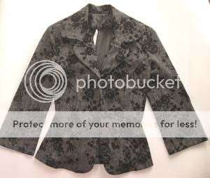 STUNNING YDE FLORAL PRINT BLACK AND GREY JACKET!!