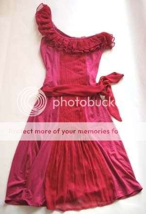 STUNNING PINK ONE-SHOULDER YDE DRESS!!!