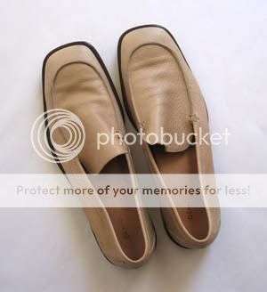 STUNNING BEIGE LEATHER SHOES(Made in Brazil)!!!