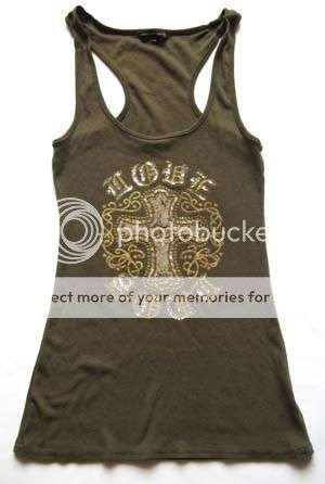 FAB khaki vest with gold and glitter detail!!!