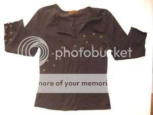 BLACK YDE(vevet) TOP WITH STUDDED DETAIL!!