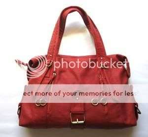 STUNNING RED DESIGNER(BLACKCHERRY) HANDBAG!!