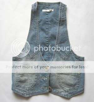 FUNKY DENIM WAISTCOAT!!
