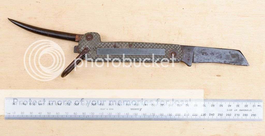 Old Joseph Rodgers Sheffield England Royal Navy Seamans Clasp Jack Knife