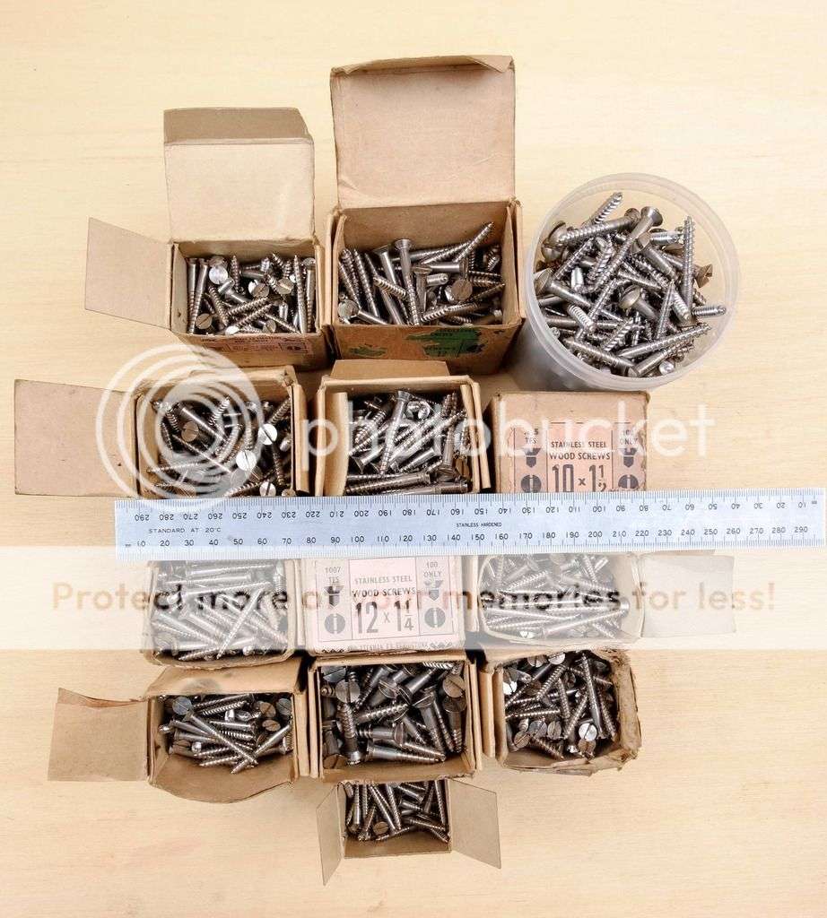 Stainless Steel Wood Screws **Large Quantity**