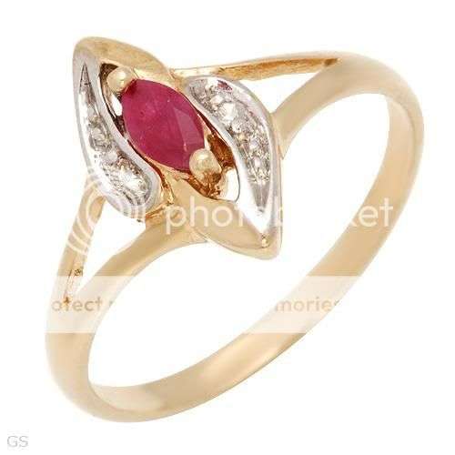 **R5000**Majestic Ring With Precious Stones - Genuine Diamonds and Ruby Made in Yellow Gold
