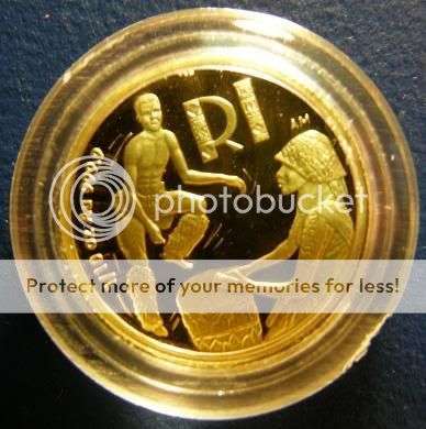 2003 -  TSONGA NATION  - 1/10 oz  24 ct PROOF GOLD COIN  ONLY 348 MINTED!