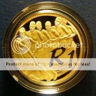 2004  -  THE VENDA NATION  - 1/10 oz  24 ct PROOF GOLD COIN  ONLY 380 MINTED!