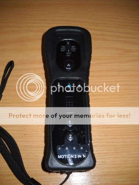 Black Wii Remote with Built-in Motion Plus