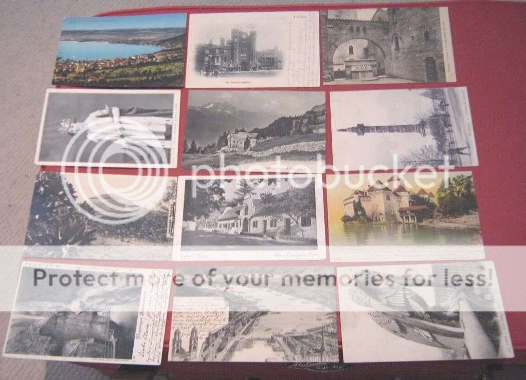 12 Postcards most with Stamps - postal history - some VERY OLD - Worldwide