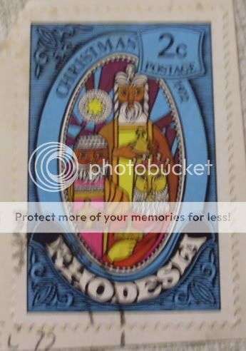 RHODESIA CHRISTMAS 1972 POSTAGE STAMP