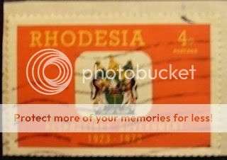 4c 1923 to 1973 Rhodesia Stamp