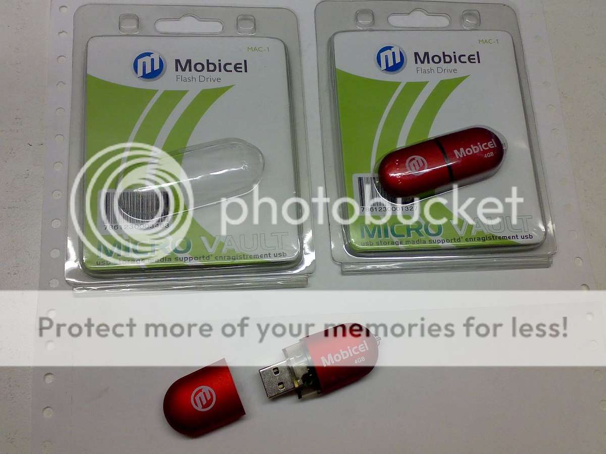 MOBICEL FLASH DRIVE 4GB BRAND NEW WITH WARRANTY - SEALED