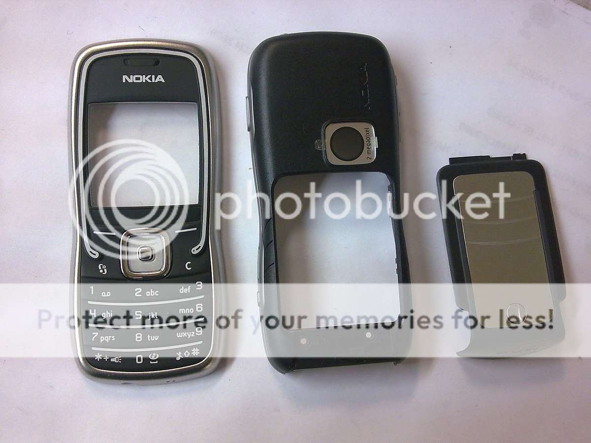 NOKIA 5500 SPORT ORIGINAL HOUSING - FRONT MIDDLE + BACK WITH SCREW - THE REAL THING