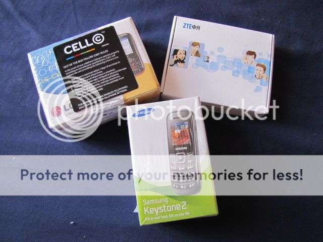Three Cell Phones - One Auction - LG-C105 + Samsung GT-E1200 + ZTE ELVA