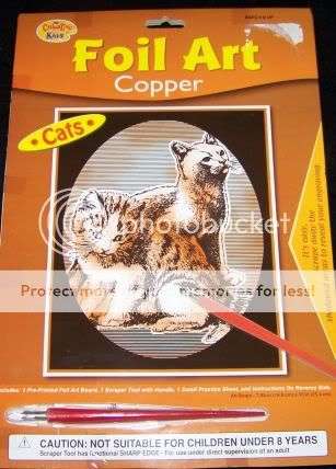 Copper foil art set - cats
