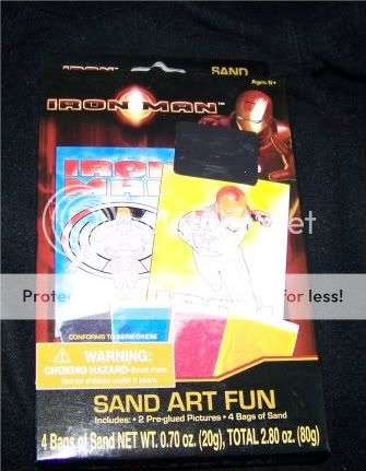 Iron man sand art kit