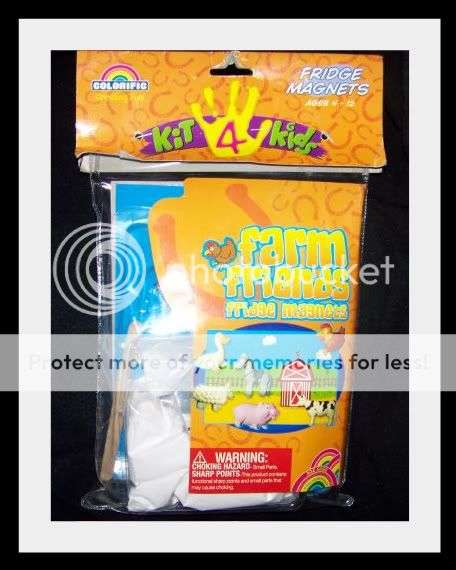 Farm friends fridge magnets kit 4 kids..Keep kids busy for hours.