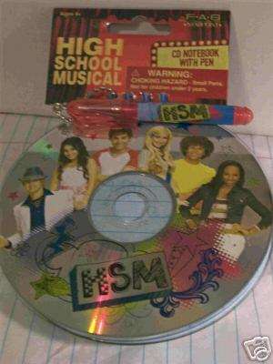 HIGH SCHOOL MUSICAL CD NOTEBOOK WITH PEN