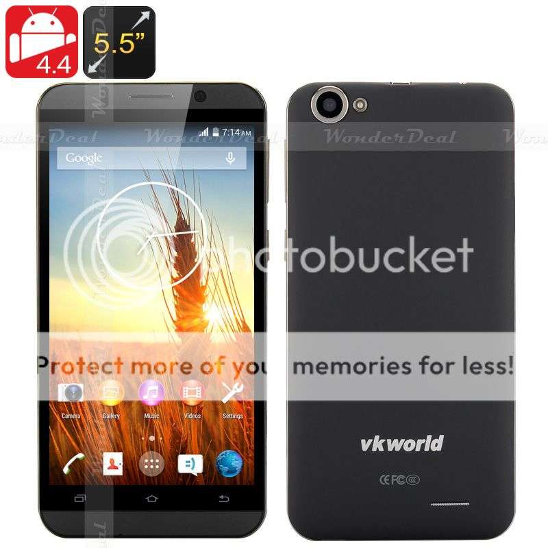 VKWORLD VK700 5.5" Smartphone 1.3GHz Quad Core CPU, 1GB RAM, Android 4.4 13MP Rear Camera 3G