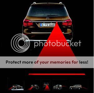 Car Laser Fog Light Rear Anti-Collision Driving Safety Signal Warning Lamp