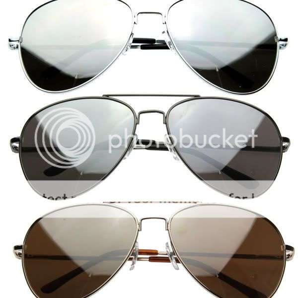 Gold Mirror Aviator Sunglasses