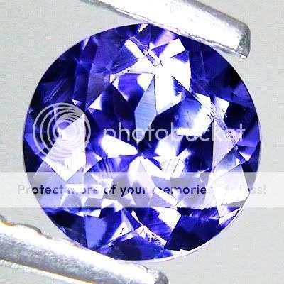 AA - .45CT - ROUND CUT - PURPLE/BLUE TANZANITE - SHIPPED FROM WITHIN SA!!