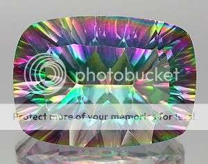 ***13.55Cts. Rainbow Cushion Concave Cut Mystic Quartz gemstone from Brazil - SA SHIPPING!