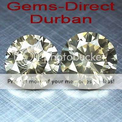 MATCHING PAIR - .71 CT - BRILLIANT CUT - 100% NATURAL CHAMPAGNE DIAMOND - SHIPPED FROM WITHIN SA!!