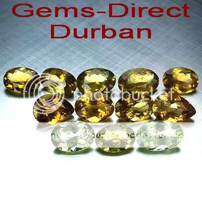 2.91ct - 10 pc LOT - RARE GOLDEN TOURMALINE - SHIPPED FROM WITHIN SA!!