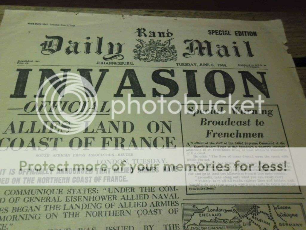 Daily Mail News Paper 6 June 1944 D-Day