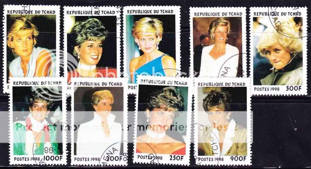 Chad - 1999 - Diana, Princess of Wales - Complete Set