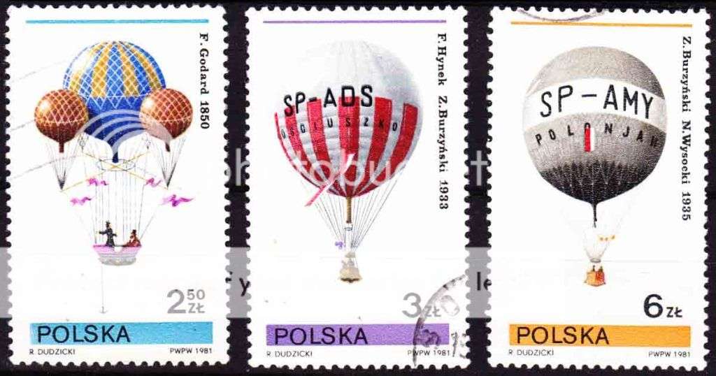 Poland - 1981 - Hot Air Balloons