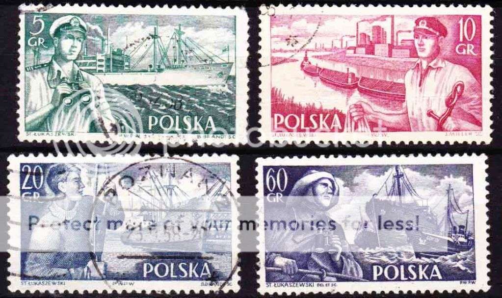 Poland - 1956 - Ships
