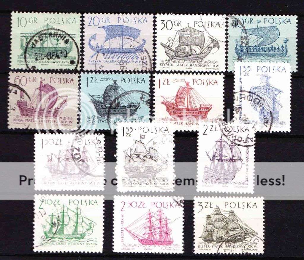 Poland - 1963 - Ancient Ships