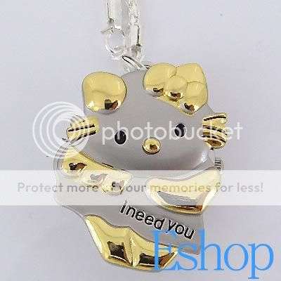 Hello kitty Necklace Watches i need you + gift bag