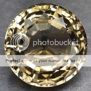 8.02CT. IF ~ NATURAL GOLDEN BROWN SMOKY QUARTZ ROUND