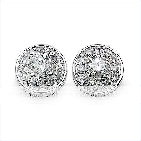 0.66ctw Diamond 2.01g 14K White Gold Earrings